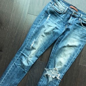 Joe’s Skinny Ankle Cooper Ripped Jeans Sz 26
